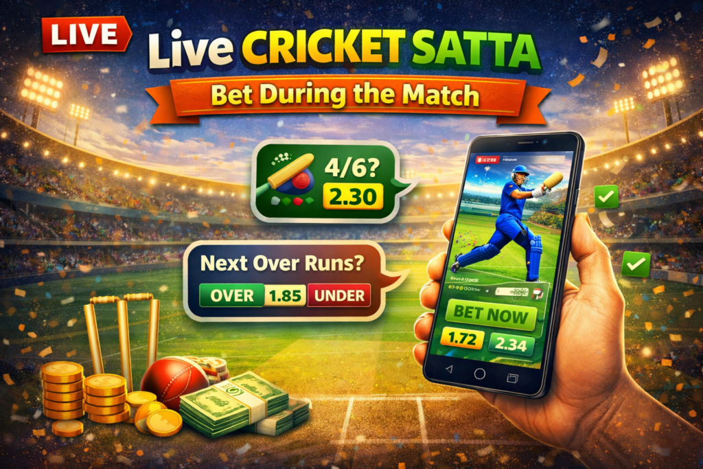 Live Cricket Satta – Bet During the Match