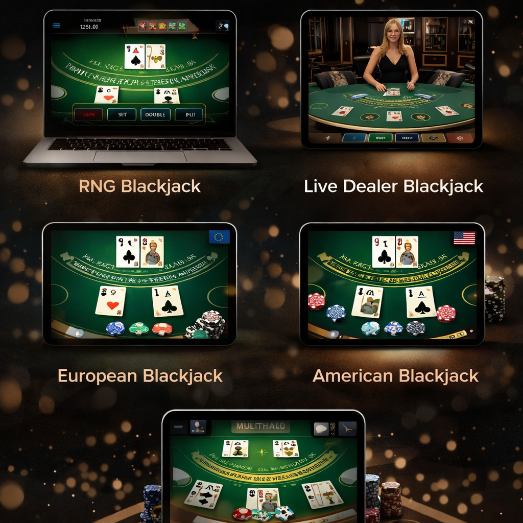 Types of Online Blackjack Games
