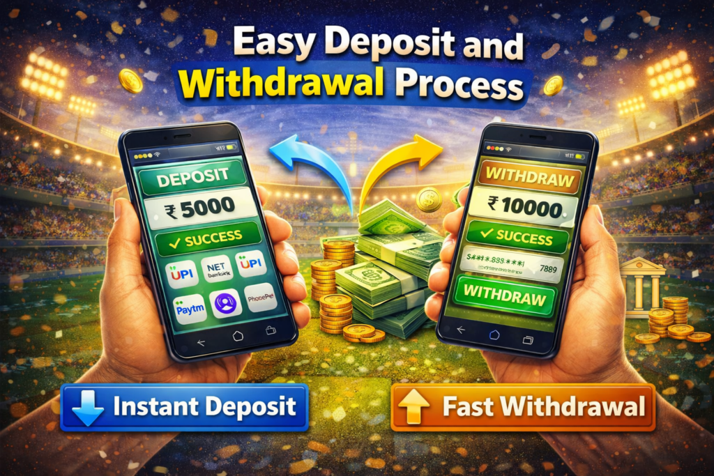 Easy Deposit and Withdrawal Process