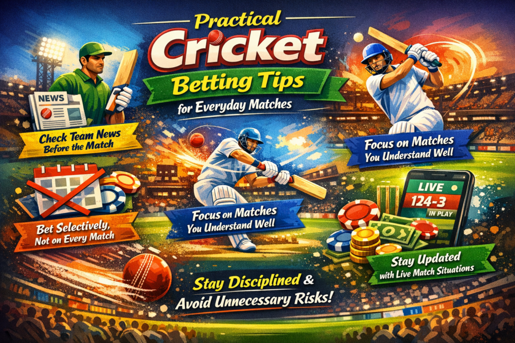 Practical Cricket Betting Tips for Everyday Matches
