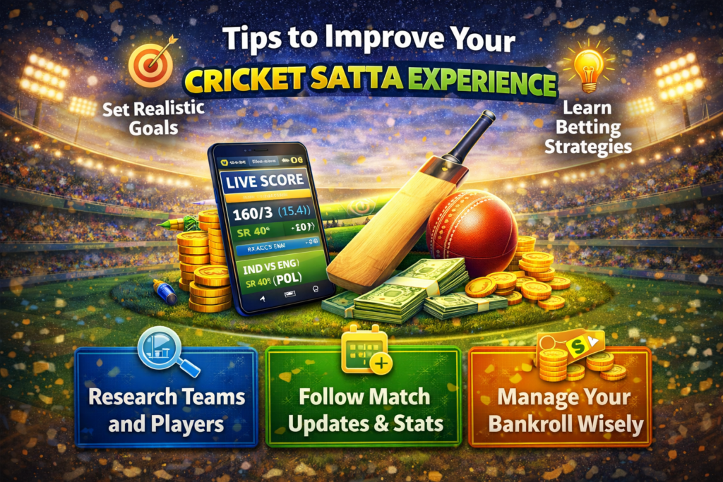 Tips to Improve Your Cricket Satta Experience