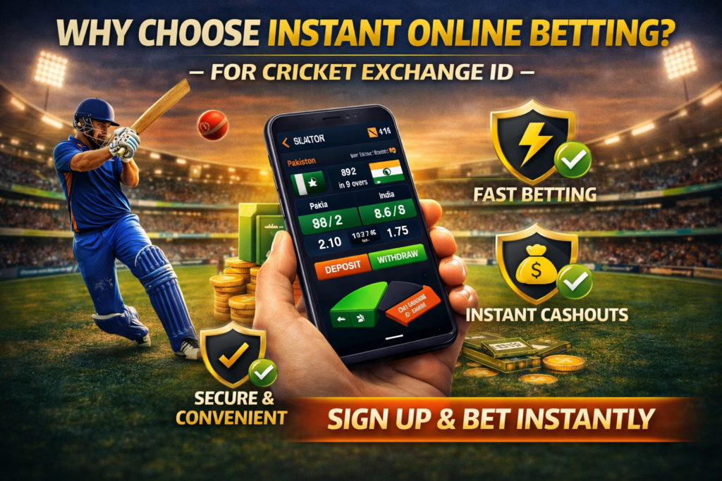 Why Choose Instant Online Betting for Cricket Exchange ID