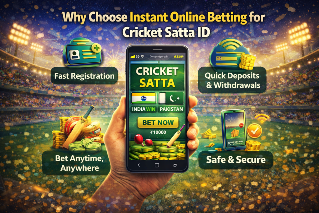 Why Choose Instant Online Betting for Cricket Satta ID