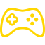 Yellow Game controller Icon
