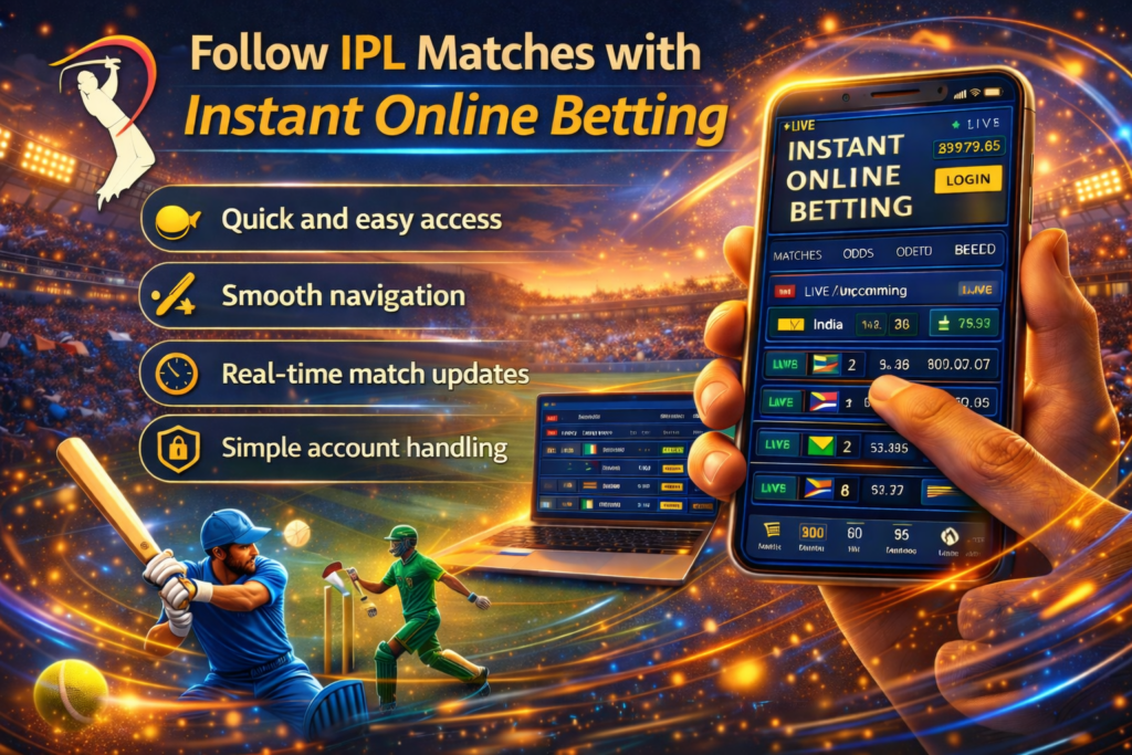 Follow IPL Matches with Instant Online Betting