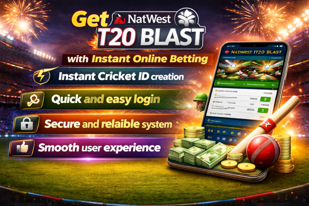 Get NatWest T20 Blast Cricket ID with Instant Online Betting