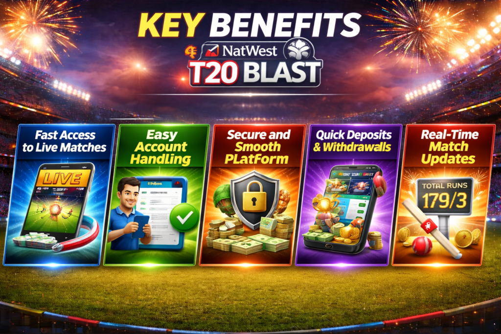 Key Benefits for NatWest T20 Blast Users