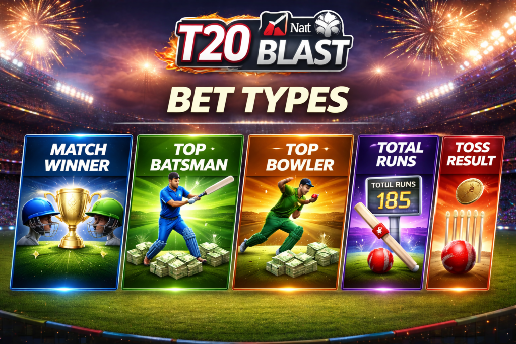 T20 Vitality Blast Bet Types